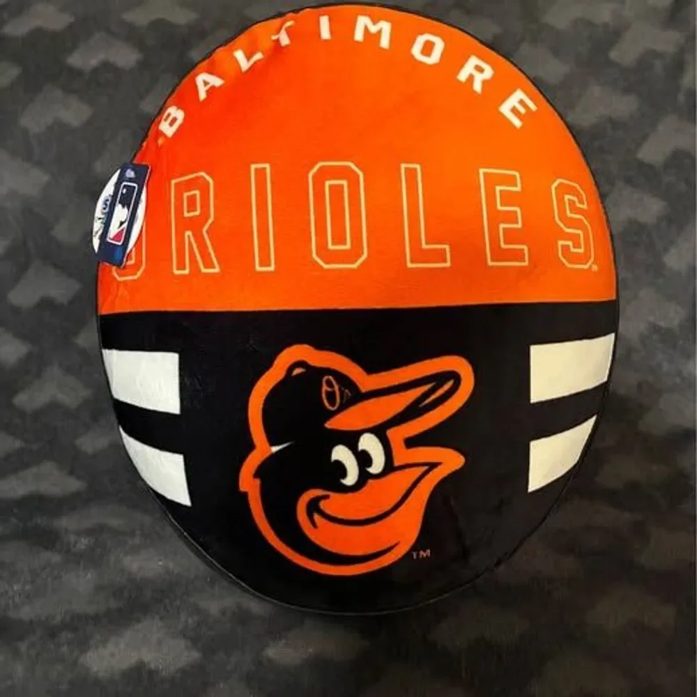 MLB Baltimore Orioles Large “Squishmallow-like” Oval Pillow - NWT